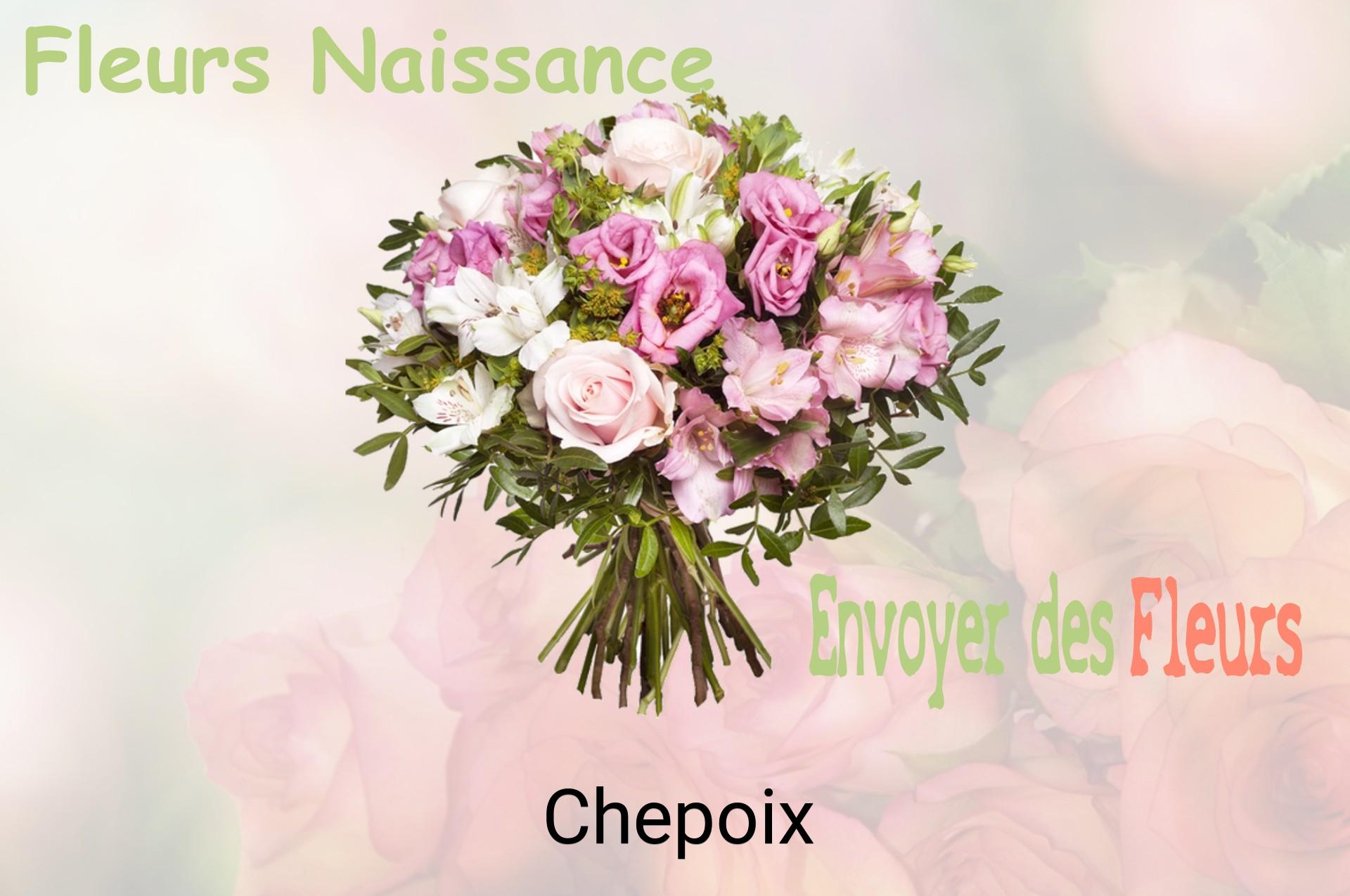 Bouquet de fleurs de naissance livré à Chepoix